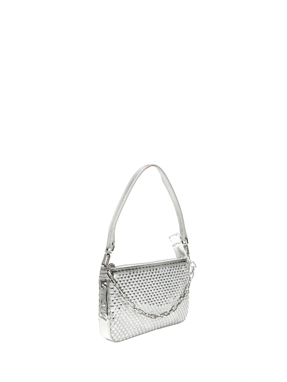 Christian Louboutin Silver Woven Shoulder Bag - Picture 3 of 3